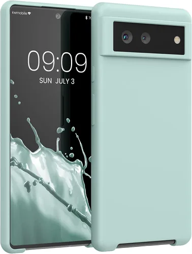 Miniatura 654 de kwmobile Funda Compatible con Google Pixel 6 Pro - Funda de teléfono de silicona TPU con acabado suave - Azul Arrecife