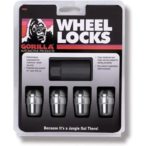 Gorilla - Cerraduras de rueda cromadas para 1997-2019 C5, C6, C7, Z06, ZR1, Grand Sport Corvette (sólo cerraduras de rueda)