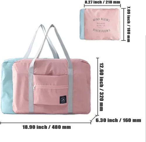 Miniatura 7 de Bolsa de viaje plegable, bolsa de deporte, bolsa de la compra, bolsa de equipaje, 2