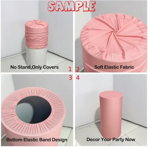 Miniatura 5 de Fundas de soporte de cilindro con temática de baloncesto para fiestas de cumpleaños de niños, cubierta de pedestal con patrón de cesta, decoración