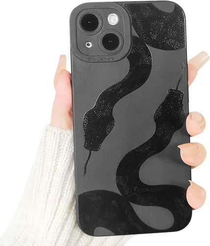 Miniatura 22 de Lovmooful Funda compatible con iPhone 13, bonito diseño de hongos negros para niñas y mujeres, TPU suave a prueba de golpes, protector femenino