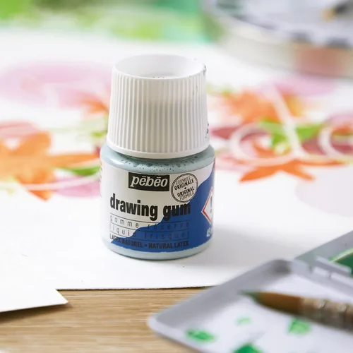 Miniatura 9 de Pebeo Líquido de Enmascaramiento de Látex Fácil de Despegar - Goma de Dibujo - Se seca rápidamente - Para tinta - Acuarela - Pintura Gouache e