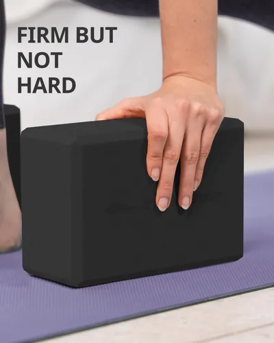 Miniatura 7 de Trideer - Bloques de yoga (paquete de 2), bloques de espuma suave antideslizantes con bordes biselados para alineación y estiramiento en yoga