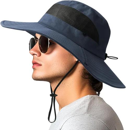 Miniatura 13 de PFFY Sun Beach Hats for Women Men UV Protection Wide Brim Foldable Fishing Sun Bucket Hat Outdoor Essentials