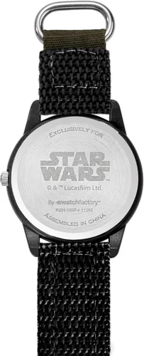 Miniatura 3 de STAR WARS Reloj de profesor de tiempo plástico para niños, reloj analógico de correa de nailon de cuarzo, Camo, Plástico