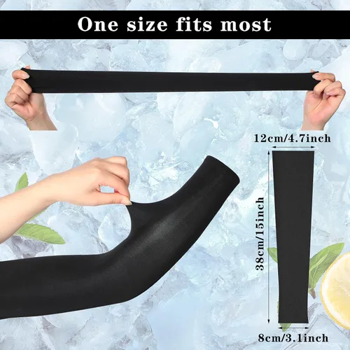 Miniatura 3 de Geyoga 2 pares de mangas de compresión de longitud completa para piernas para hombres y mujeres, fútbol (negro, blanco, talla XS)