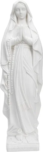 Miniatura 5 de THE FAITH GIFT SHOP Estatua Blanca Nuestra Señora de Lourdes (24")