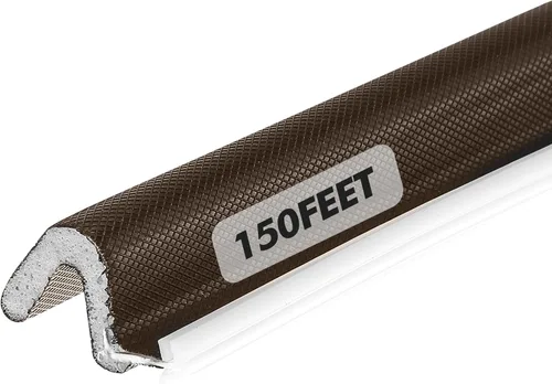 Miniatura 20 de BBTO Burlete para puertas y ventanas de sellado exterior con forma de V; sello de espuma de kerf para bloquear la brecha de la puerta del garaje