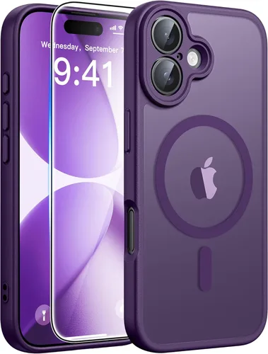 Miniatura 153 de FNTCASE - Funda para iPhone 16 Pro: magnética, mate, translúcida, de grado militar, protectora contra caídas, resistente, fina, duradera y a prueba
