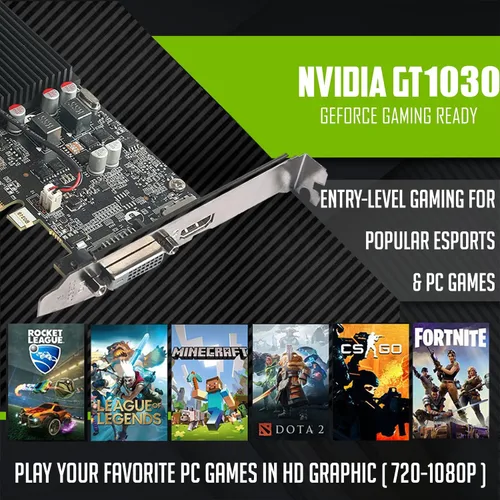 Miniatura 4 de TechMagnet PC de escritorio para juegos, Intel i5 6ª generación, Galaxy, 16 GB de RAM, SSD de 1 TB, monitor MTG de 24 pulgadas, teclado RGB, GT