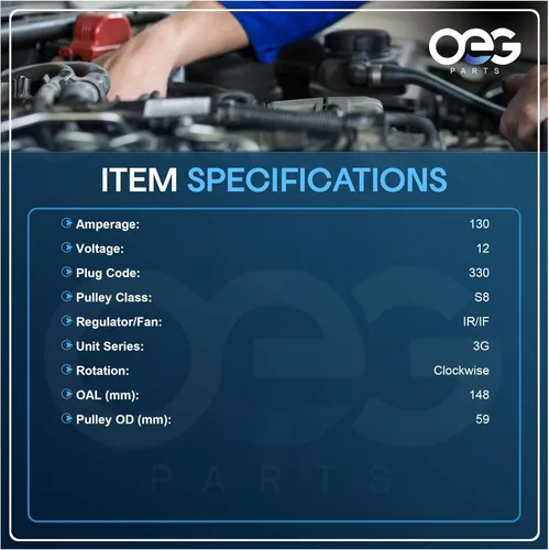 Miniatura 3 de OEG Parts Nuevo alternador compatible con Ford F Series Truck 4.6L 4.6 5.4L 5.4 97 98 99 00 01 02 1997 1998 1999 2000 2001 2002, Expedition