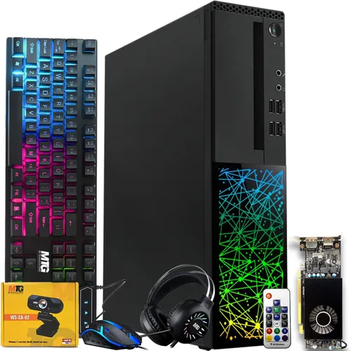 Miniatura 11 de TechMagnet PC de escritorio para juegos, Intel i5 6ª generación, Galaxy, 16 GB de RAM, SSD de 1 TB, nuevo monitor dual MTG de 24 pulgadas, RX 550