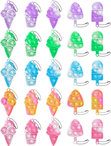 Miniatura 9 de Juguetes sensoriales para ansiedad de Pascua, 24 unidades, regalos de fiesta de Pascua para niños, rellenos de huevos de Pascua, rellenos de cestas
