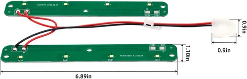 Miniatura 3 de W11042554 Luces del módulo del congelador del refrigerador reemplazan W11101384, W11387579, W11527432- para refrigeradores Whirlpool Kenmore
