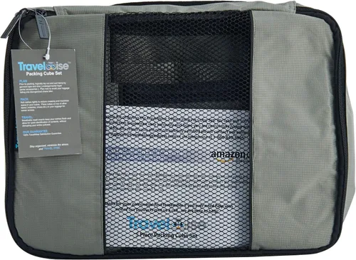 Miniatura 6 de TravelWise sistema de cubos de empaque, juego de 5piezas durable, Plateado), 896893001336