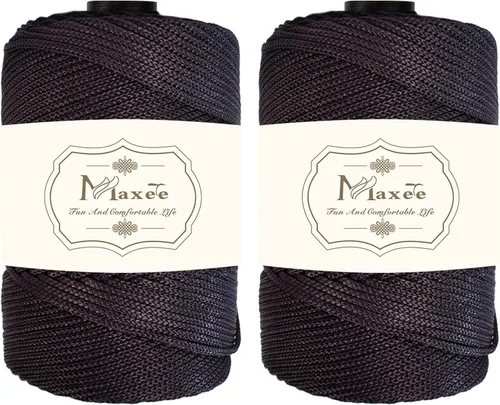 Miniatura 49 de Cordón de macramé premium de poliéster 3 mm × 218 yardas, cordón de macramé 100% polipropileno de 3 mm, ideal para crochet, colgadores de pared, 30