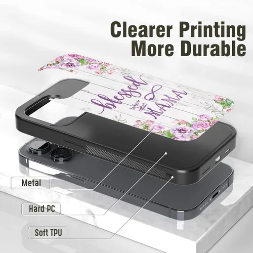 Miniatura 2 de Fundas para teléfono con nombre personalizable, bonita funda para madre abuela para iPhone 11, 12, 13, 14, 15, 16, 17 Pro Max Plus Mini Xr Xs
