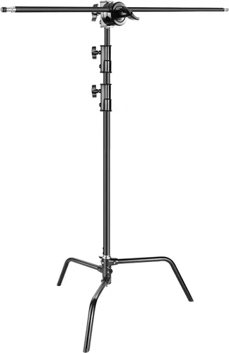 Miniatura 4 de NEEWER Cabezal de bola giratorio de alta carga multifunción de 2.5 in para soporte de luz, equipo de fotografía de brazo de jirafa con tubo de 1/2
