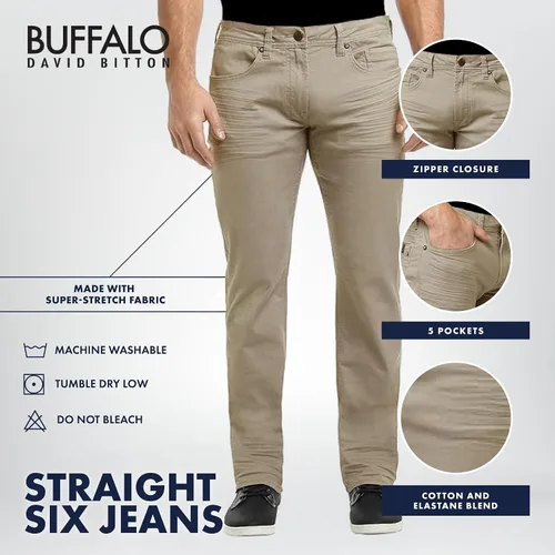 Miniatura 4 de Buffalo David Bitton Torpedo - Sarga elástica para hombre, color carbón