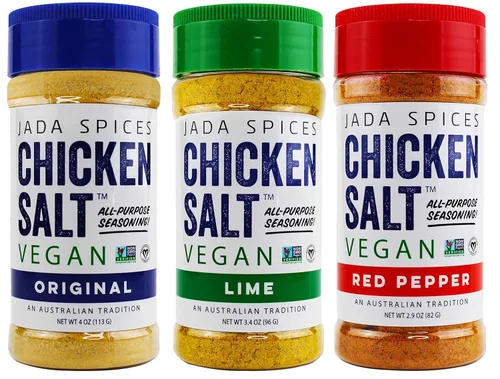 Miniatura 15 de Jada - Especias de sal para pollo y condimentos - Original, pimiento rojo - vegano, keto y paleo - Perfecto para cocinar, barbacoa, parrilla