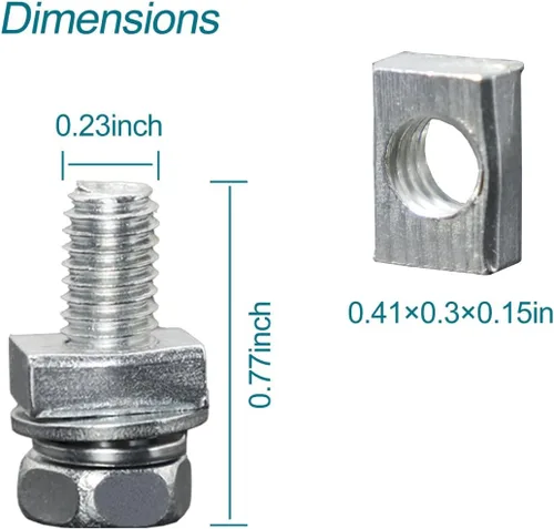 Miniatura 2 de Kit de 12 piezas de pernos y tuercas, pernos y tuercas de batería de motocicleta, perno y tuerca de batería de motocicleta M6x16MM, pernos y tuercas