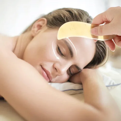 Miniatura 2 de FOMIYES Herramienta de masaje Guasha, herramienta facial de cuerno de buey natural, herramienta de masaje de raspado de guasha, tabla de guasha