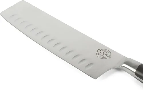 Miniatura 8 de Sur La Table Kitchen Essentials - Juego de 5 piezas de cuchillos de acero alemán con mango triple remachado en bloque magnético de madera de haya