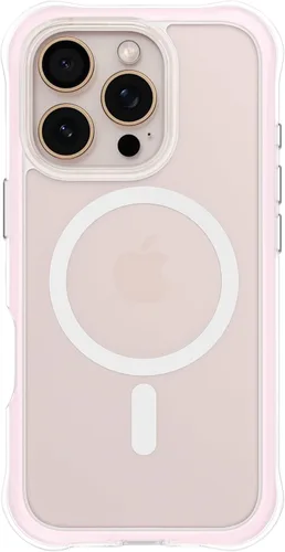Miniatura 39 de ORNARTO Air Case para iPhone 16 Pro Max Transparente, Compatible con MagSafe, Funda de Protección contra Caídas de Grado Militar con Air-Pink Rosa