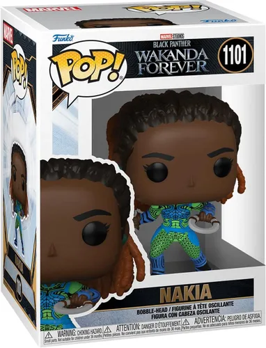 Miniatura 2 de POP Marvel: Black Panther: Wakanda Forever - Figura de vinilo de Nakia Funko (paquete con funda protectora de caja compatible), multicolor, 3.75