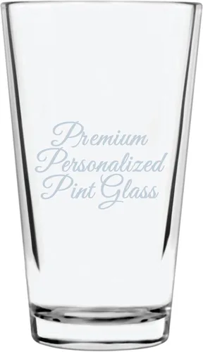 Miniatura 12 de Etched Laser Art Taza de cerveza grabada personalizada de 25 onzas, cristalería transparente apta para lavavajillas, personalizada para cualquier