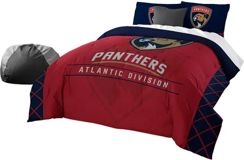 Miniatura 25 de Juego de edredón y funda de almohada para cama individual o matrimonial/queen, con licencia oficial de la NHL