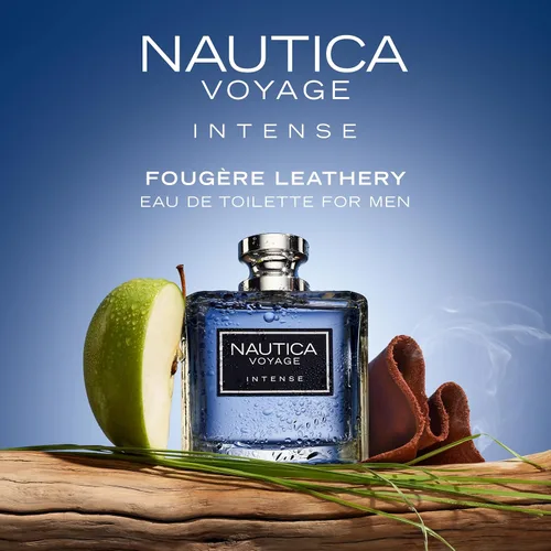 Miniatura 2 de Nautica Voyage Intense Eau de Toilette de 1.6 onzas líquidas (paquete de 1), notas de vetiver, cuero ahumado, mimosa, fragancia para hombre, larga