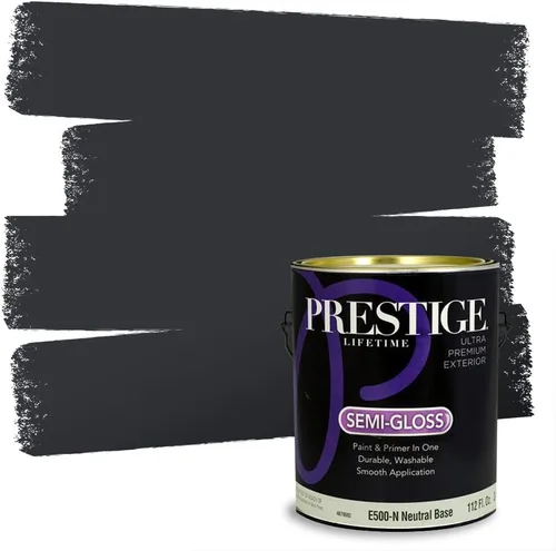 Miniatura 32 de Prestige Paints - 2 en 1, pintura base y pintura de exterior, P500-N-SW7020 SW6991-PCM