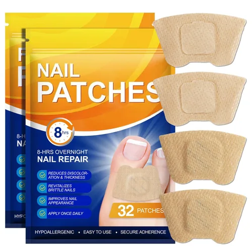 Miniatura 8 de Parches de uñas, 32 parches para el cuidado de las uñas de los pies para uñas secas, débiles y agrietadas, uñas profundamente hidratantes, protegen