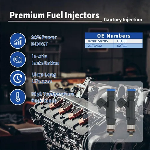 Miniatura 3 de 0280158205 Boquilla de inyector de combustible compatible con Chevy Cruze Eco LT LTZ 2011-2015 Buick Encore 2013-2021 Chevy Sonic 2012-2020 Chevy