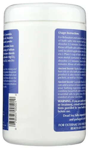 Miniatura 2 de Ancient Secrets Aromaterapia Baños minerales del Mar Muerto Lavanda - 2 lbs