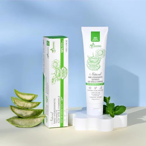 Miniatura 8 de Pasta dental natural sin flúor - Nano hidroxiapatita, remineralizante, para dientes sensibles, blanqueadora y tubo de cero desperdicio - Recomendada