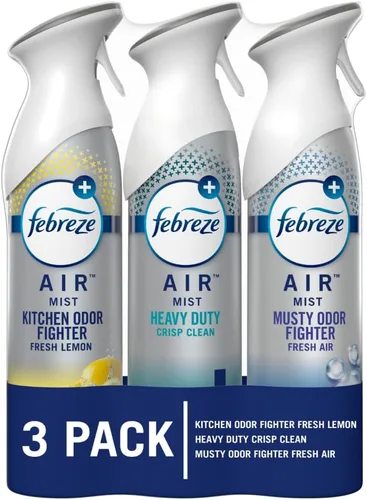 Miniatura 14 de Febreze Air Mist - Ambientador en aerosol, espray para habitaciones que combate el olor para el hogar, el baño y la cocina, aromas navideños