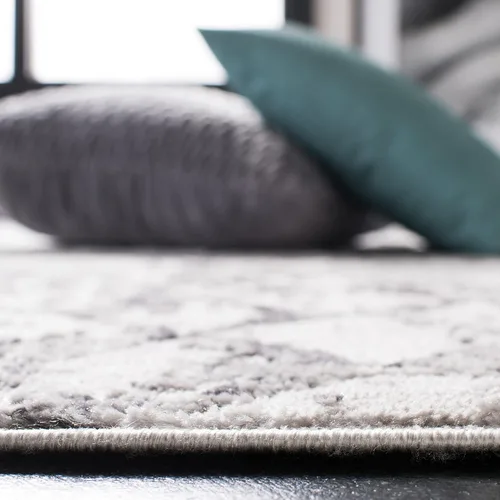 Miniatura 6 de SAFAVIEH Amelia Collection ALA783F - Alfombra de área de 5 pies 3 pulgadas x 7 pies 6 pulgadas, gris y gris claro, diseño moderno enrejado