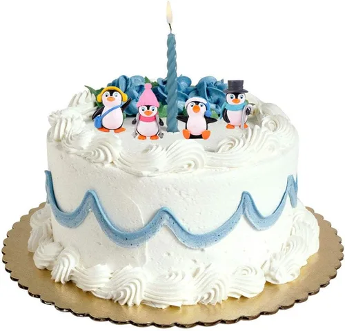 Miniatura 4 de Figuras de pingüino lindas, juego de 4 figuras de pingüino, decoración de pastel y decoración de jardín de hadas