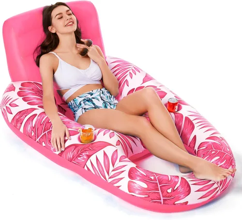 Jasonwell Flotador Inflable para Piscina para Adultos - Flotadores de Piscina Tumbona Flotadores Balsa Silla Flotante Silla de Agua Flotadores para
