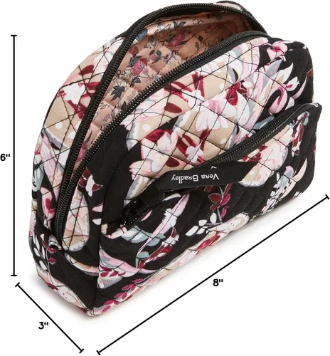 Miniatura 5 de Vera Bradley Bolso organizador de maquillaje cosmético mediano de algodón para mujer