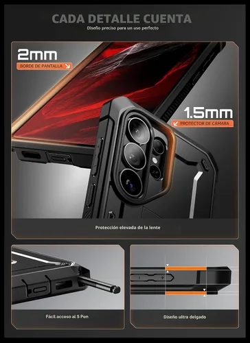 Miniatura 4 de SUPCASE Funda para Samsung Galaxy S26 Ultra con soporte y clip para el cinturón (Unicorn Beetle Pro)