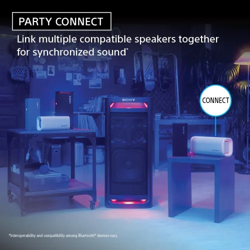 Miniatura 6 de Sony ULT Field 5 Altavoz Bluetooth portátil inalámbrico, IP67 impermeable, a prueba de polvo y óxido con graves mejorados, batería de 25 horas, luz