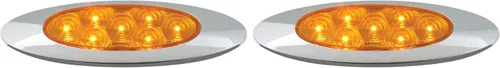 GG Grand General 77845 Luz LED ámbar/ámbar (Ultra Thin Spyder Y2K 7, alto/bajo 3W) (paquete de 2)