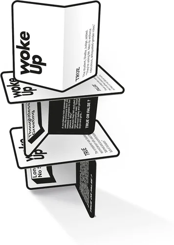 Miniatura 3 de Bubblegum Stuff Woke Up - The Woke AF Trivia Game - Divertido juego de apilamiento de cartas verdaderas o falsas - Juegos de cartas para adultos