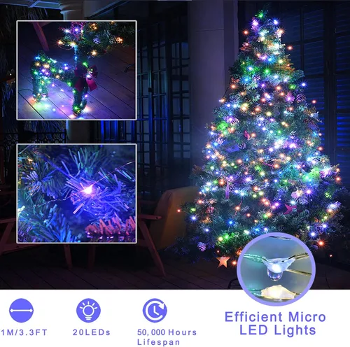 Miniatura 3 de Ostwiki Luces de Hadas a Batería, Paquete de 6 Mini Luces de Cadena, 20 LED 7 pies Luces Centelleantes de Luciérnaga Estrelladas para Manualidades