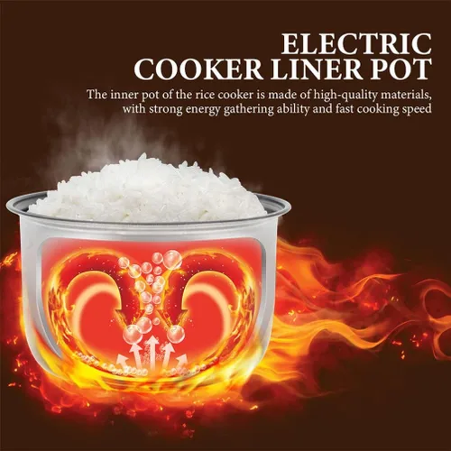 Olla de arroz de 3L de repuesto antiadherente para olla de arroz eléctrica para el hogar, accesorios de cocina de 8.3 pulgadas x 8.3 pulgadas x 4.3