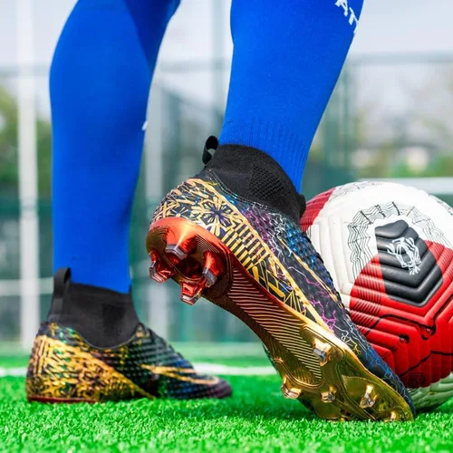 Miniatura 6 de Maylrvjv Tacos de fútbol unisex ligeros zapatos de fútbol para hombres y mujeres