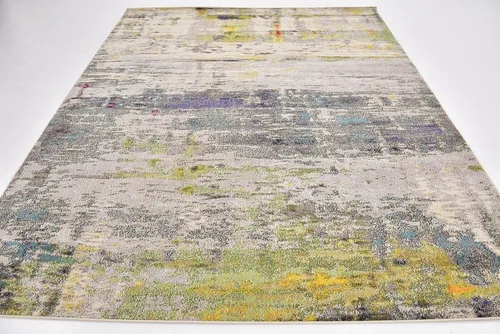 Miniatura 16 de Tapete abstracto Unique Loom, colección Estrella, moderno, multiárea, Polipropileno, Gris